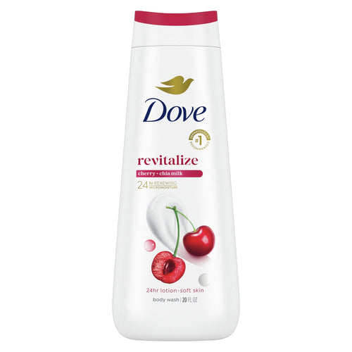 (4-Pack) PR Body Wash for Women – Moisturizing Cherry & Chia Milk Cleanser, 20 oz