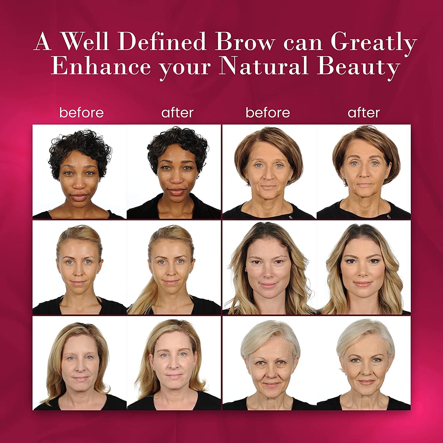 Beauty Eyebrow Pencil – Universal Taupe Automatic Brow Pencil with Spoolie (2 Pack)