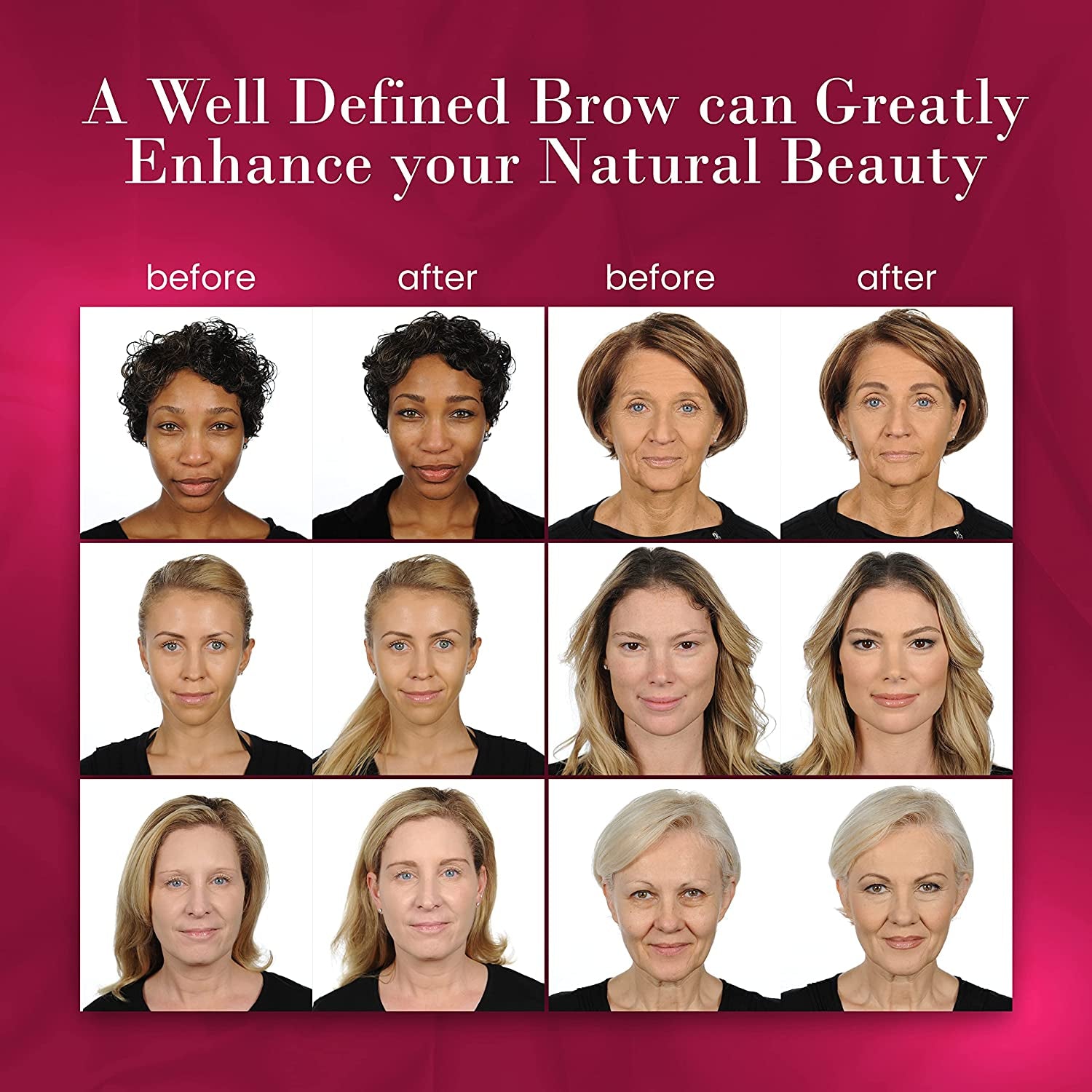 Beauty Eyebrow Pencil – Universal Taupe Automatic Brow Pencil with Spoolie (2 Pack)