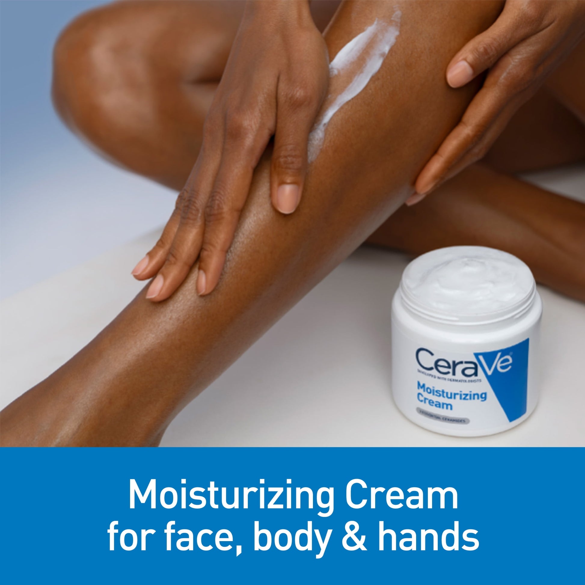 Cera Ve Moisturizing Cream, Face & Body Moisturizer for Normal to Very Dry Skin, 16 Oz
