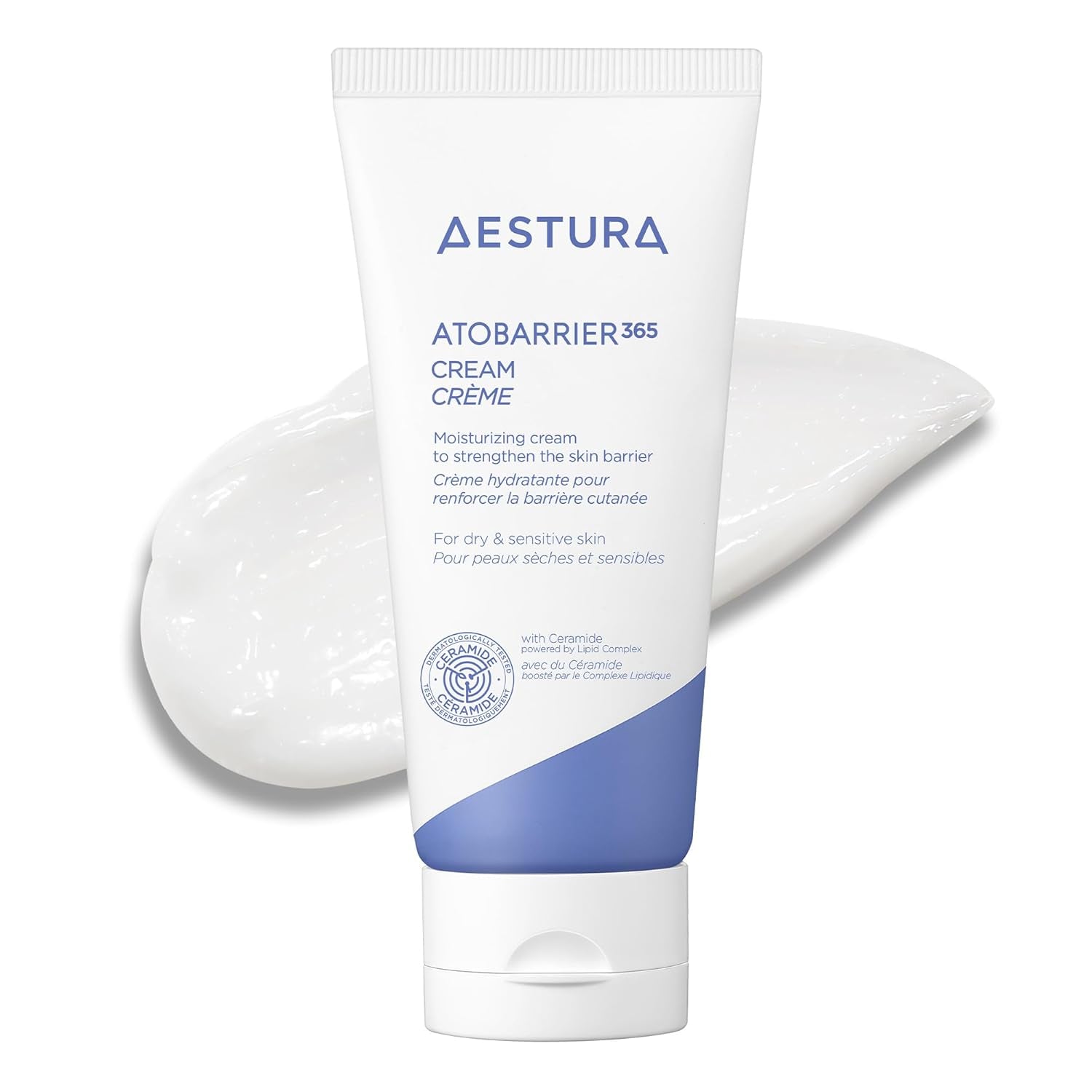ATOBARRIER365 Cream with Ceramides, Korean Face Moisturizer for Barrier Repair | 120H Lasting Hydration, Ceramide Capsules, Dry & Sensitive Skin, Non-Comedogenic, 80 Ml / 2.70 Fl.Oz.