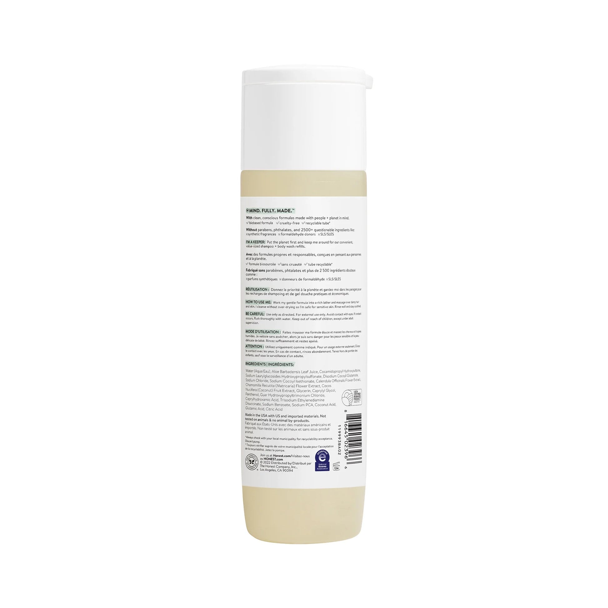 Sensitive Shampoo & Body Wash – Fragrance-Free, 10 fl oz for Gentle Care