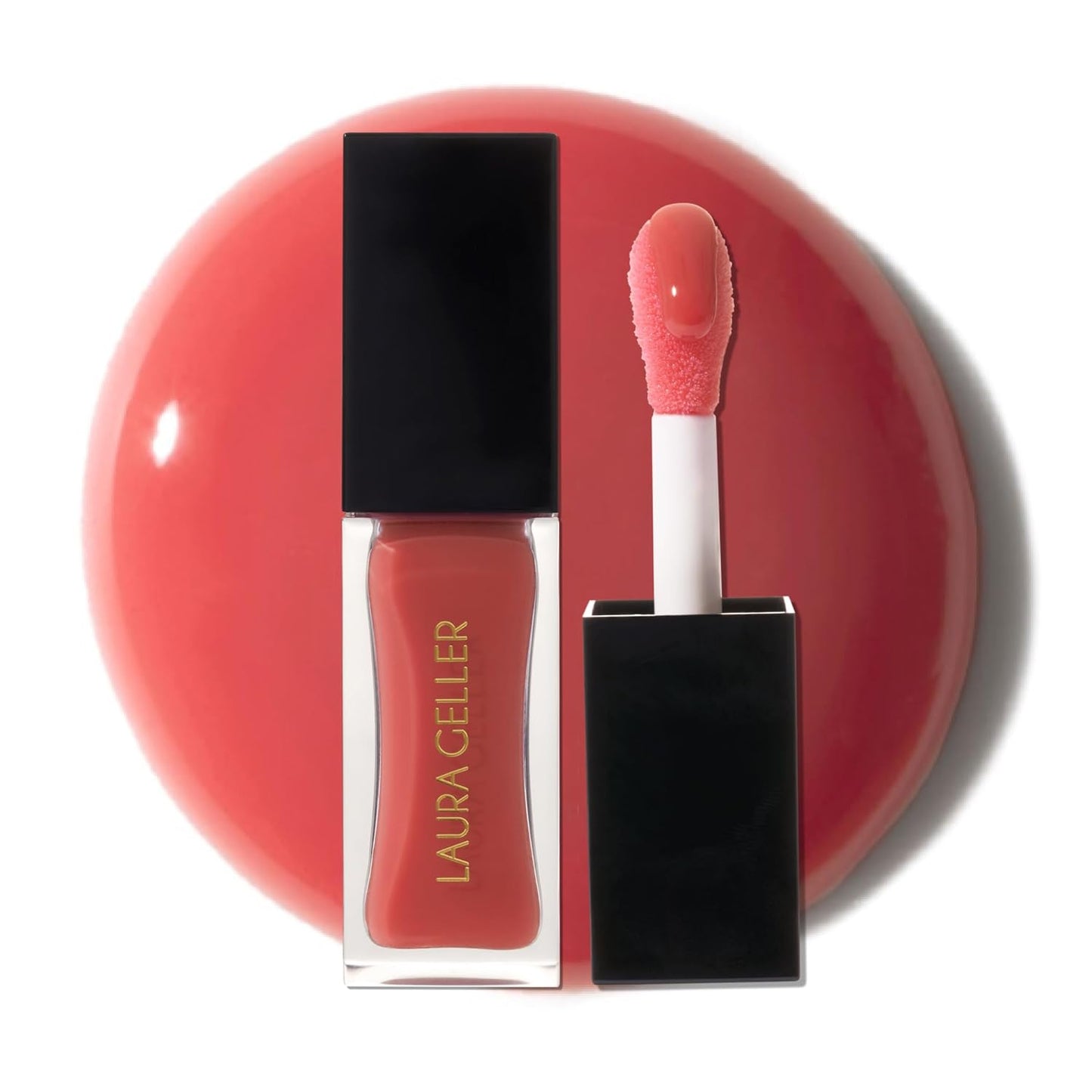 Fine Shine Glossy Lip Oil, Rose Garden - Hydrating Squalane - Pink Lip Gloss