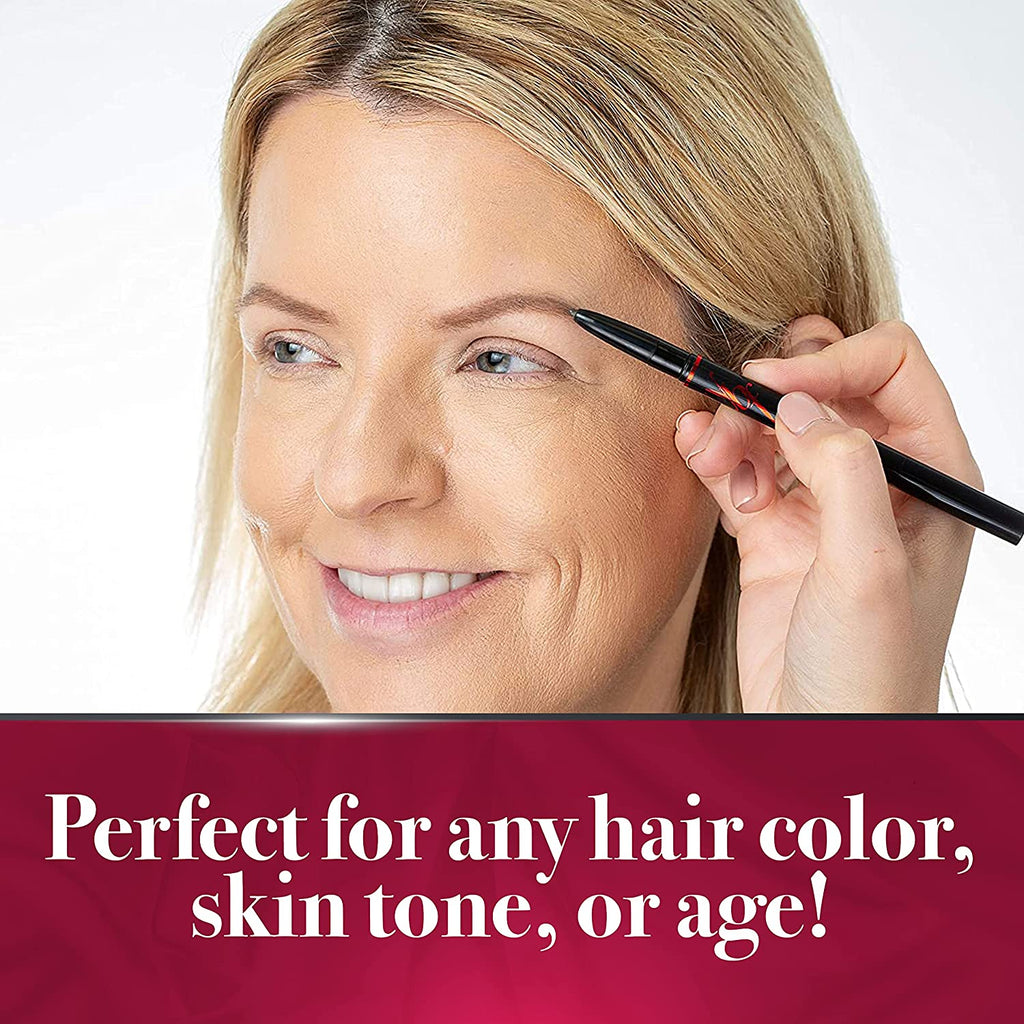 Beauty Eyebrow Pencil – Universal Taupe Automatic Brow Pencil with Spoolie (2 Pack)