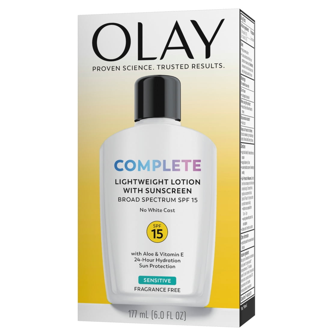 Olay Skin Care Complete Daily Facial Moisturizer for Sensitive Skin, SPF 15 Sun Protection, 6 oz