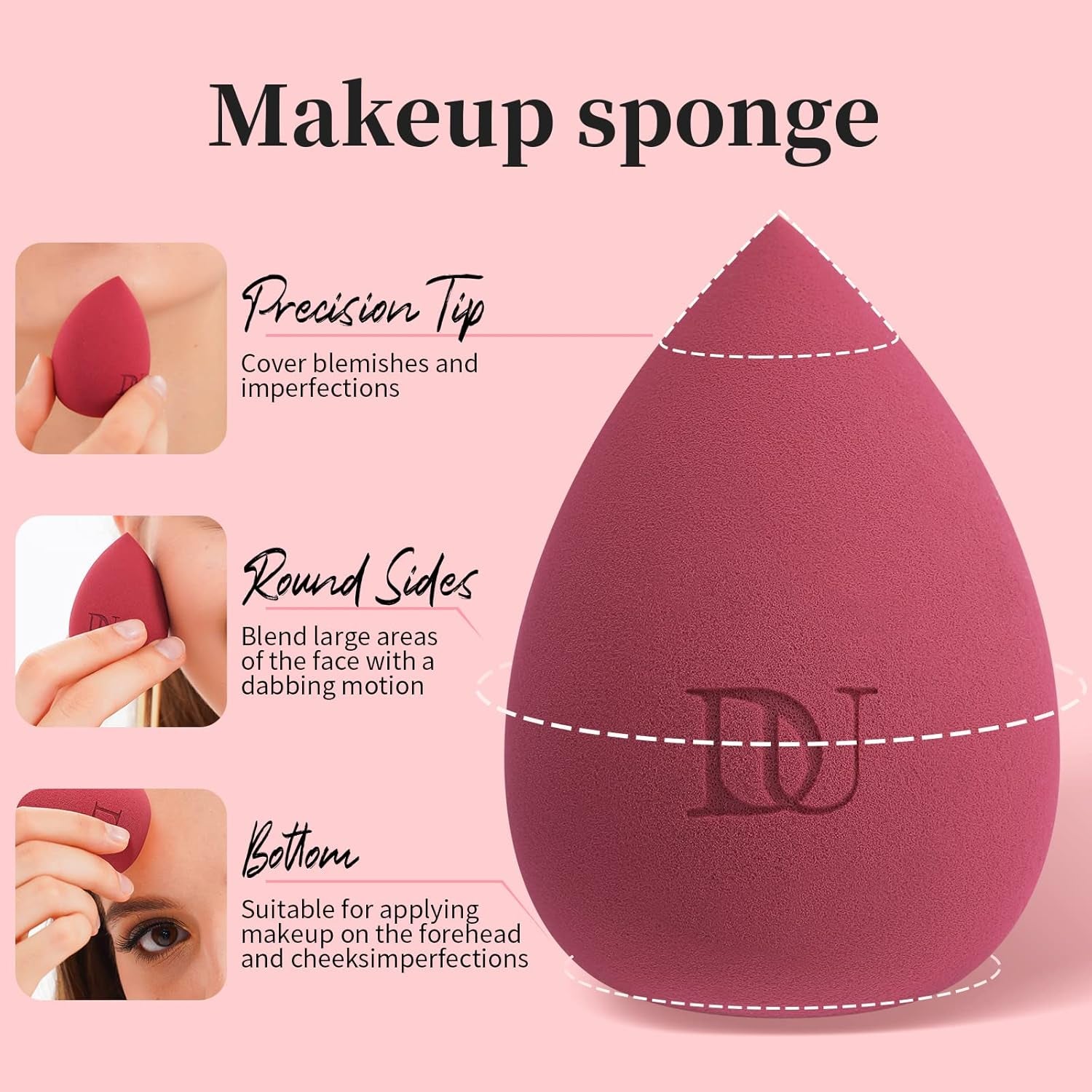 Makeup Blender Sponge – Streak-Free, Vegan & Cruelty-Free for Liquid & Creams