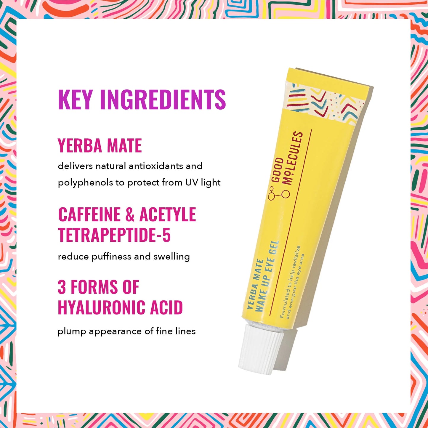 Yerba Mate Wake-Up Eye Gel – 0.5 fl oz for Revitalizing & Refreshing the Under-Eyes