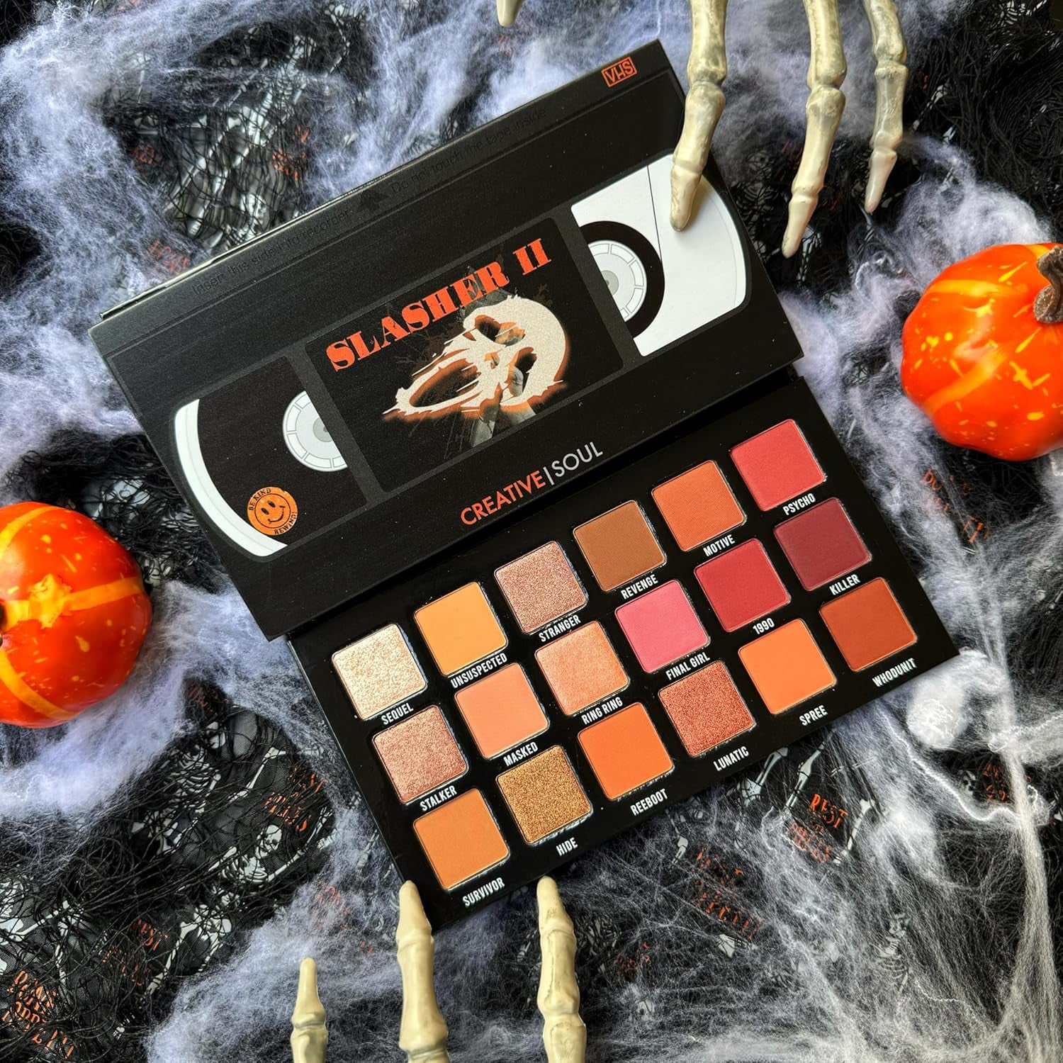 Slasher II Eyeshadow Palette, Horror Movie Neutral Eyeshadow Palette, Blendable & High Pigment Mauve Eye Shadow, Scary Movie Inspired Makeup, Goth Makeup