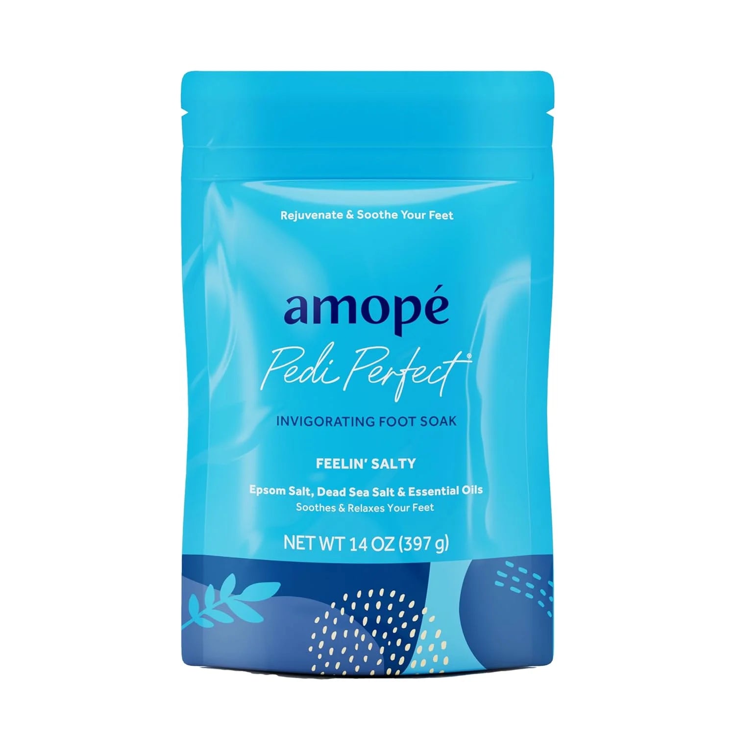 Amopé Pampering Foot Care Kit – Foot Scrubs, Foot Soak, Leg & Foot Scrubber, Storage Bag – 1 Kit