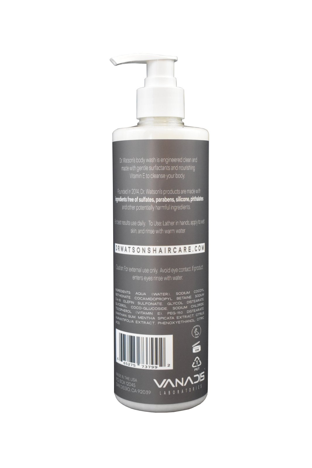 Dr. Watson's Hair & Body Care | Invigorating Body Wash | 16 Oz.