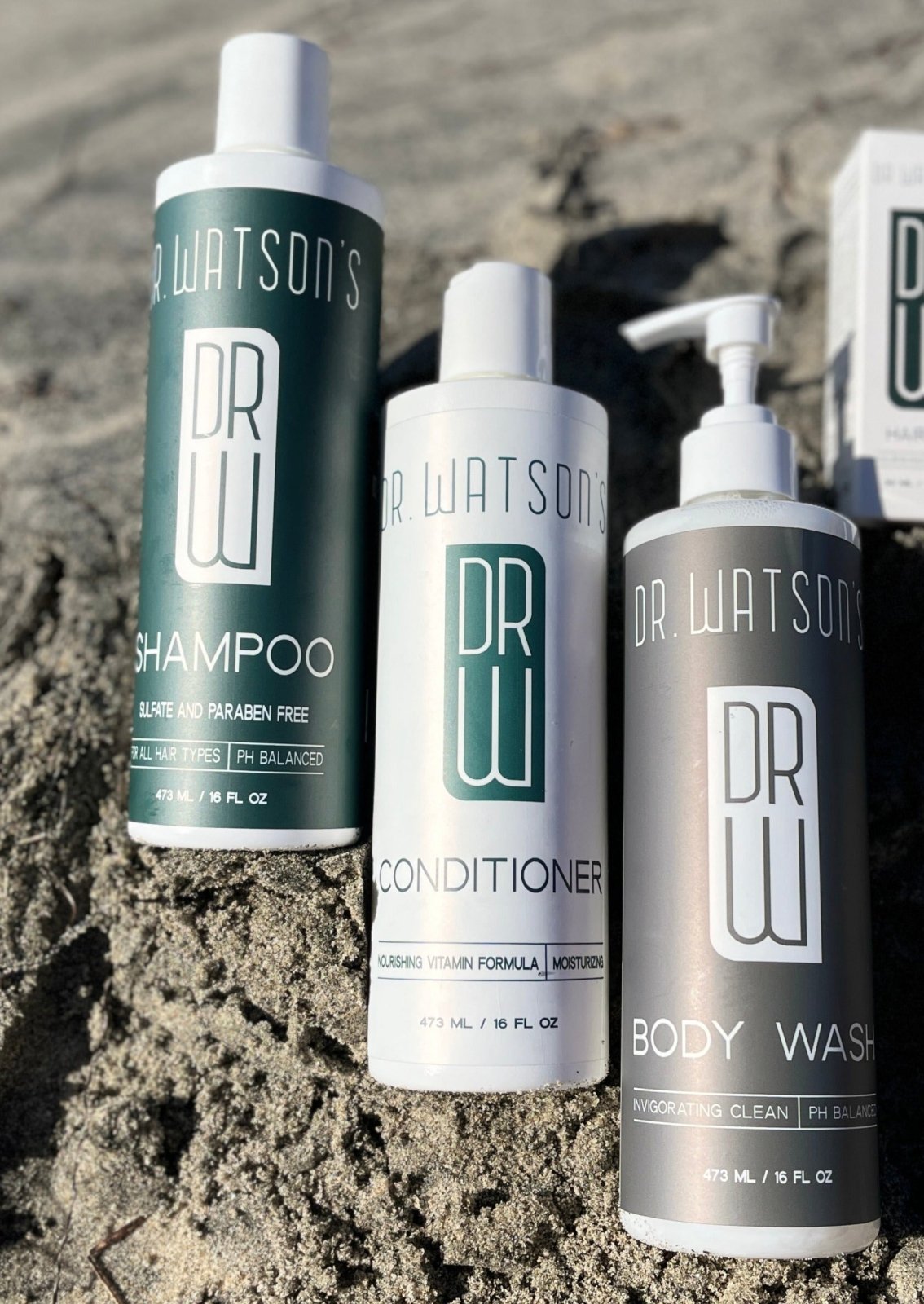 Dr. Watson’s Shampoo, Conditioner & Body Wash Set