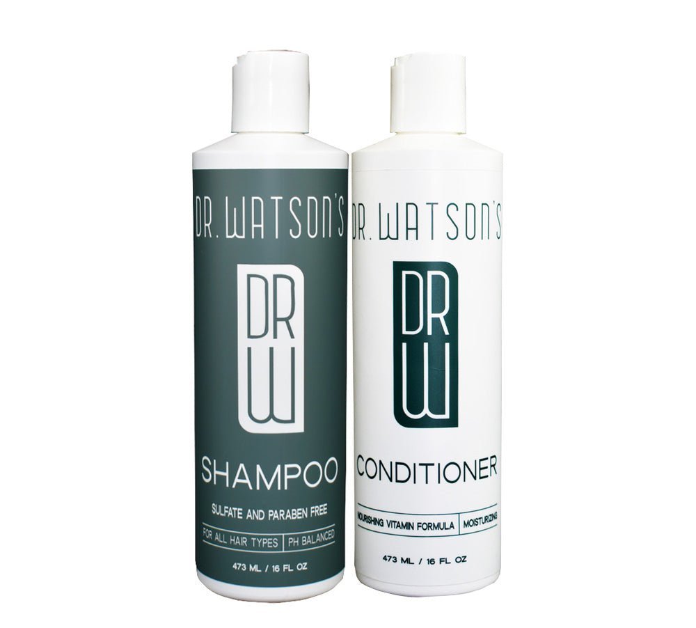 Dr. Watson's Shampoo & Conditioner & Body Wash 16 Oz Each