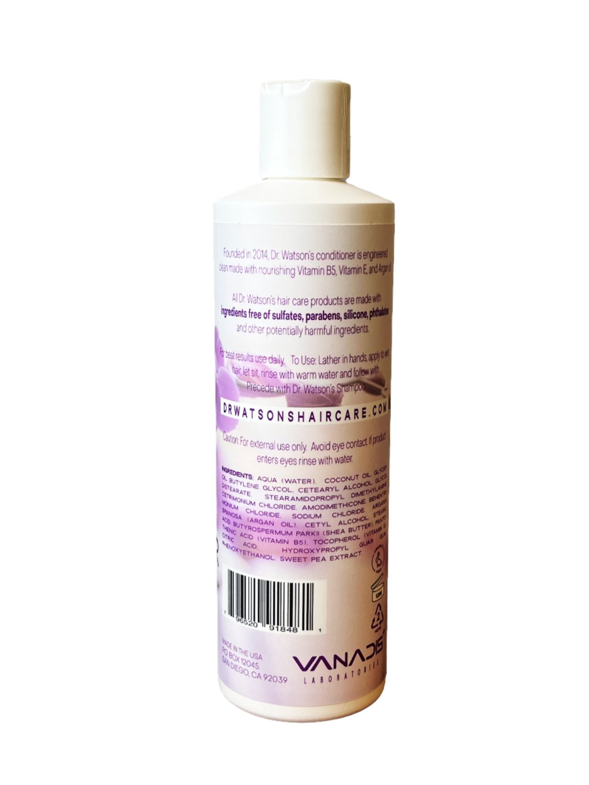 Dr. Watson's Hair Care | Vitamin Rich Conditioner | Sweet Pea | 16 Oz.