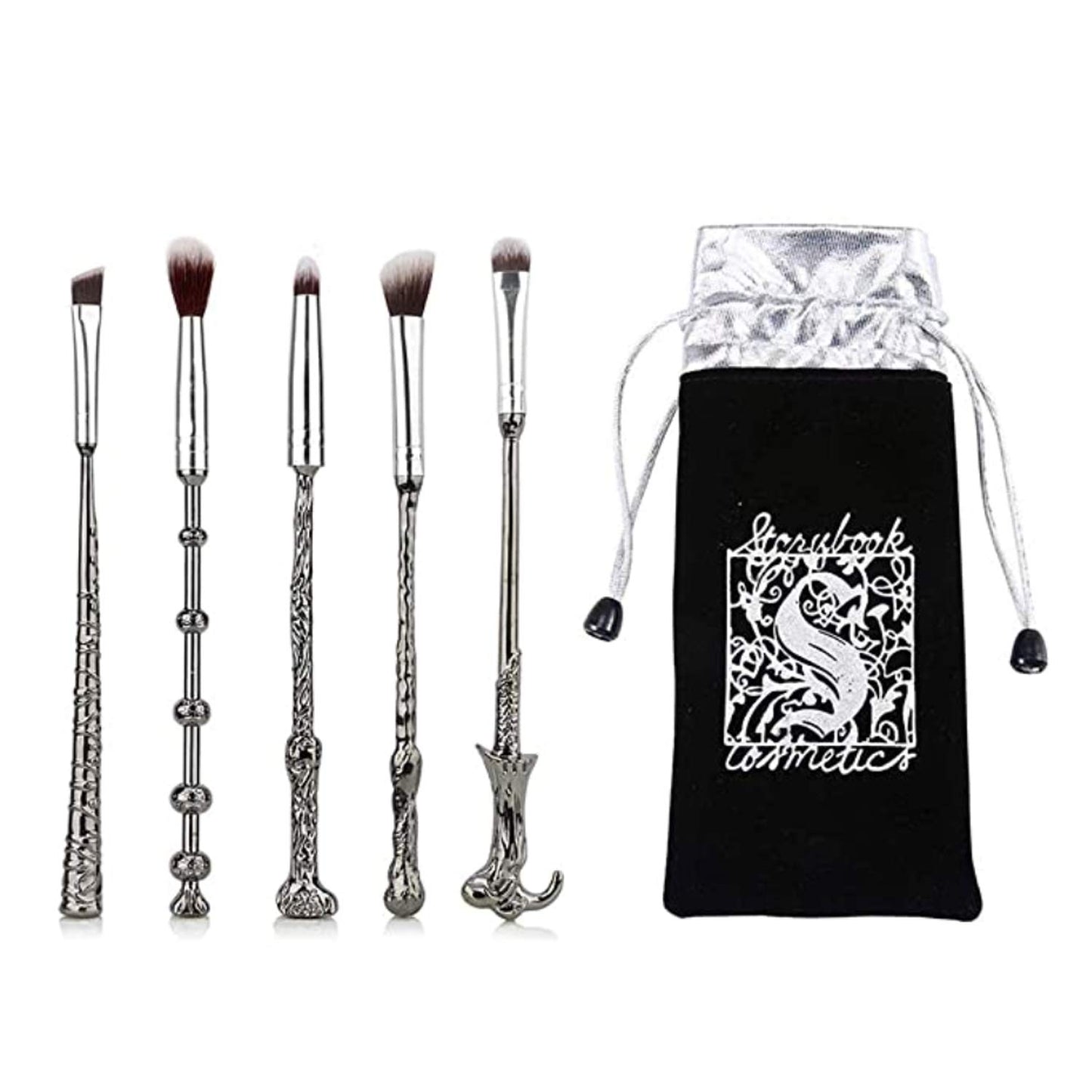 5Pcs Wand Makeup Brushes Set – Foundation, Blush, Concealer & Powder
