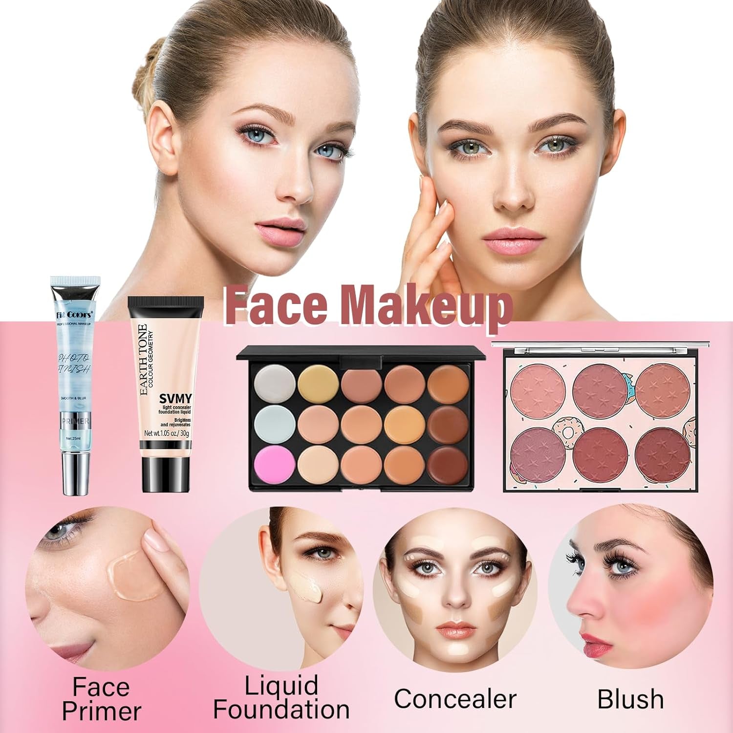 Makeup Kit for Women & Teen Girls – Beginner-Friendly Gift Set