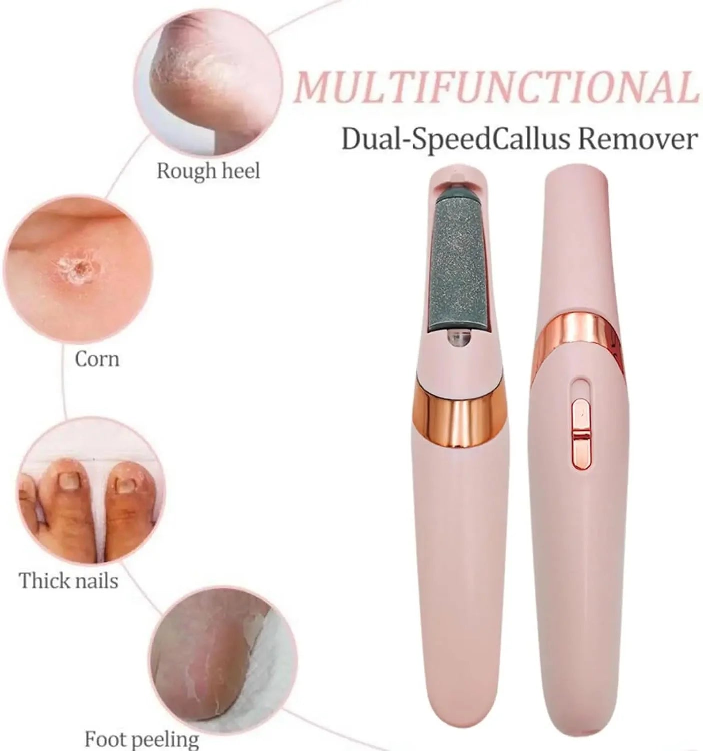 Pedicure Electronic Foot File – Callus & Hard Skin Remover, Foot Care Tool