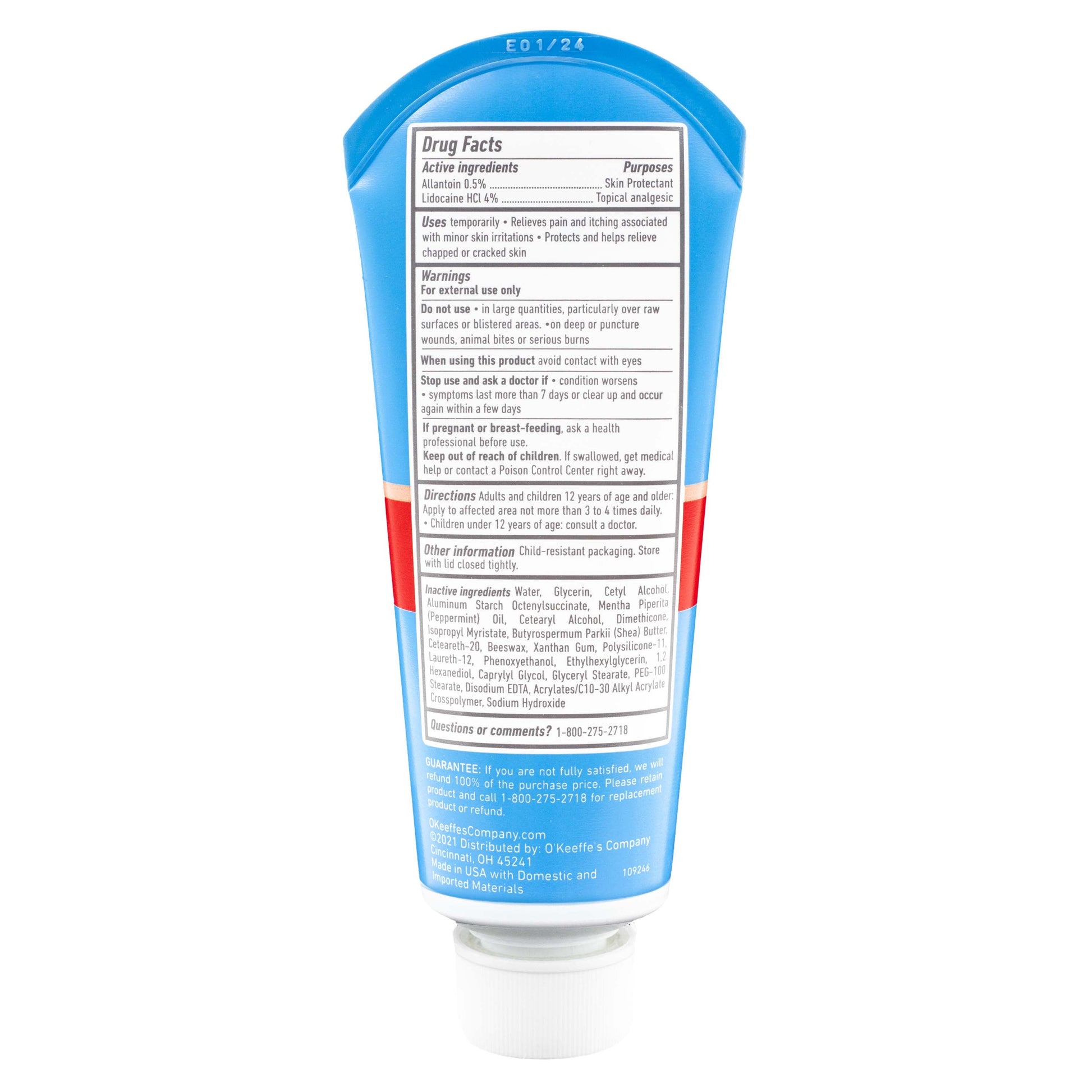 Healthy Feet Pain-Relieving Foot Cream with Lidocaine – 3 oz Tube