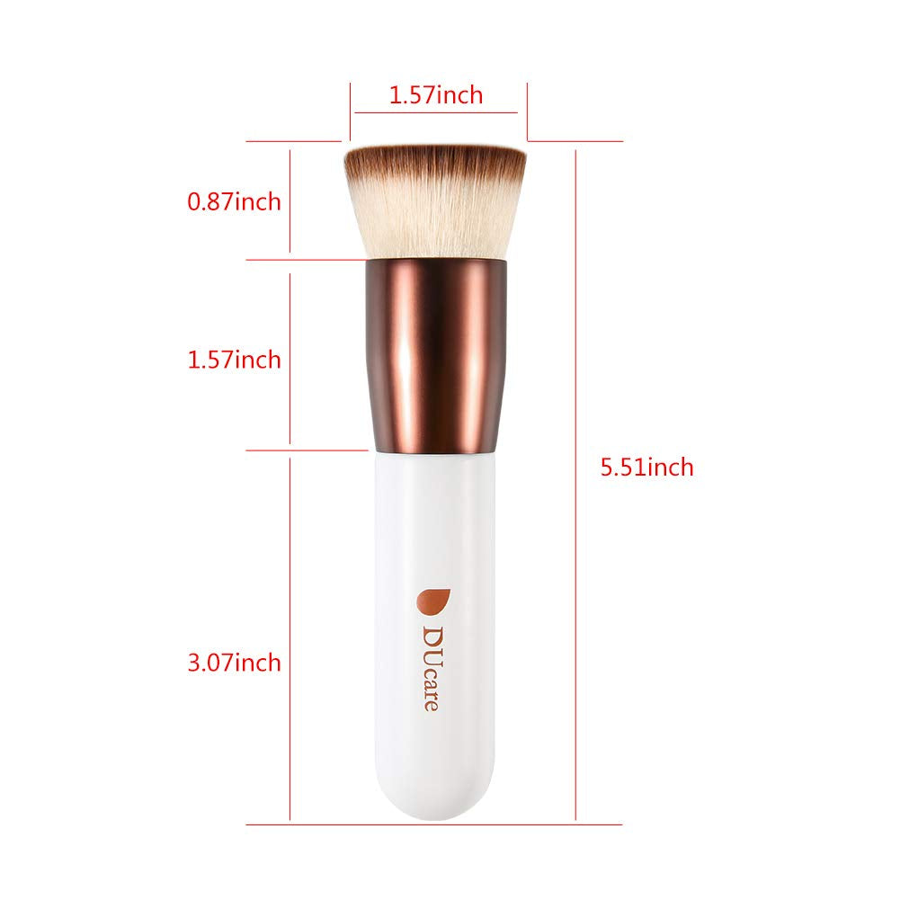 Foundation Brush 3Pcs  Flat Top Kabuki Brush Synthetic Professional Makeup Brushes Liquid Blending Mineral Powder Buffing Stippling