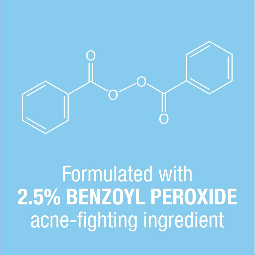 On-The-Spot Acne Spot Treatment Cream with 2.5% Benzoyl Peroxide, Gentle Face Blemish Medicine for Acne-Prone Skin, Vanishing Formula, Clinically Proven Day-1 Results, 0.75-Ounce Tube