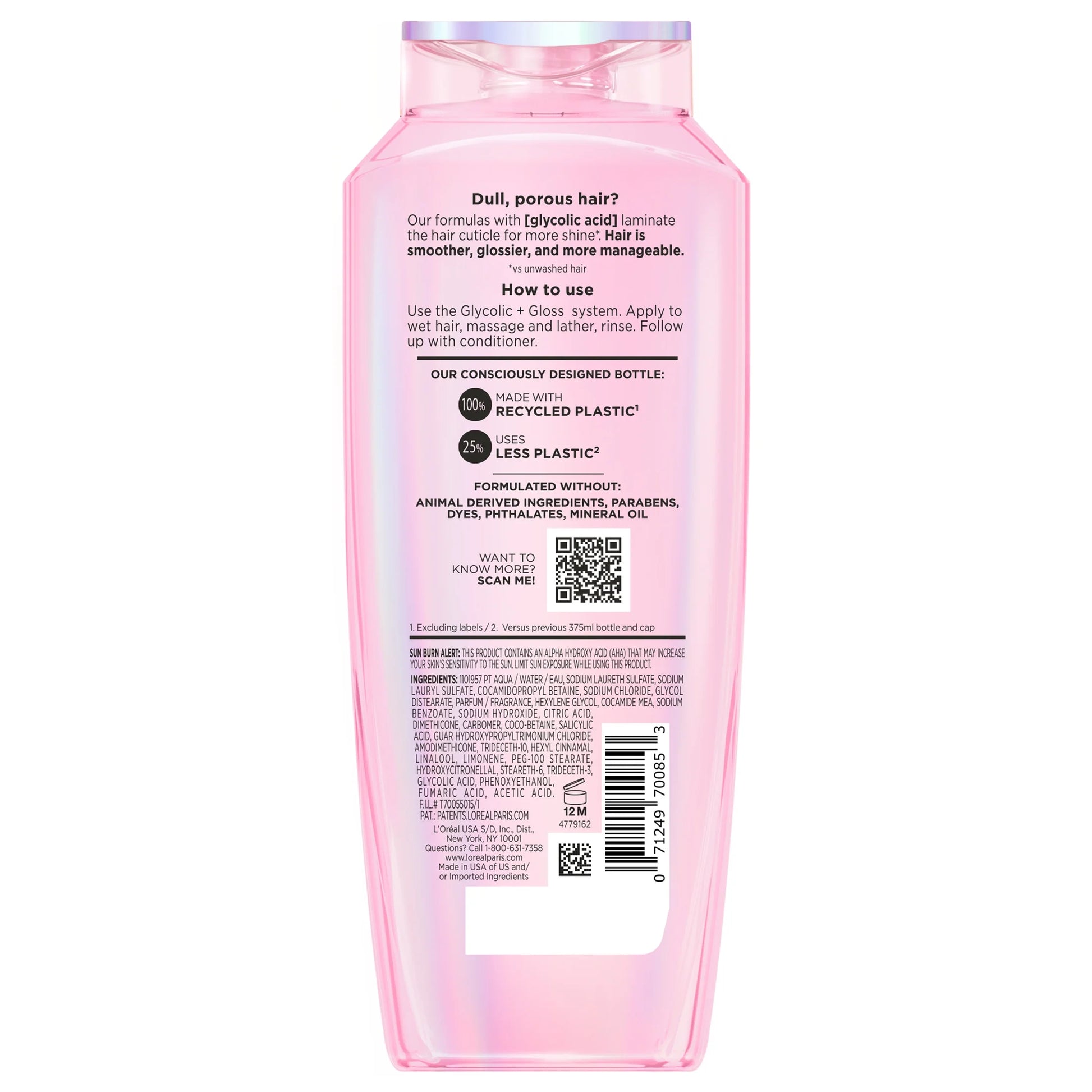 Elvive Glycolic Gloss Shine Enhancing Shampoo, 13.5 Fl Oz