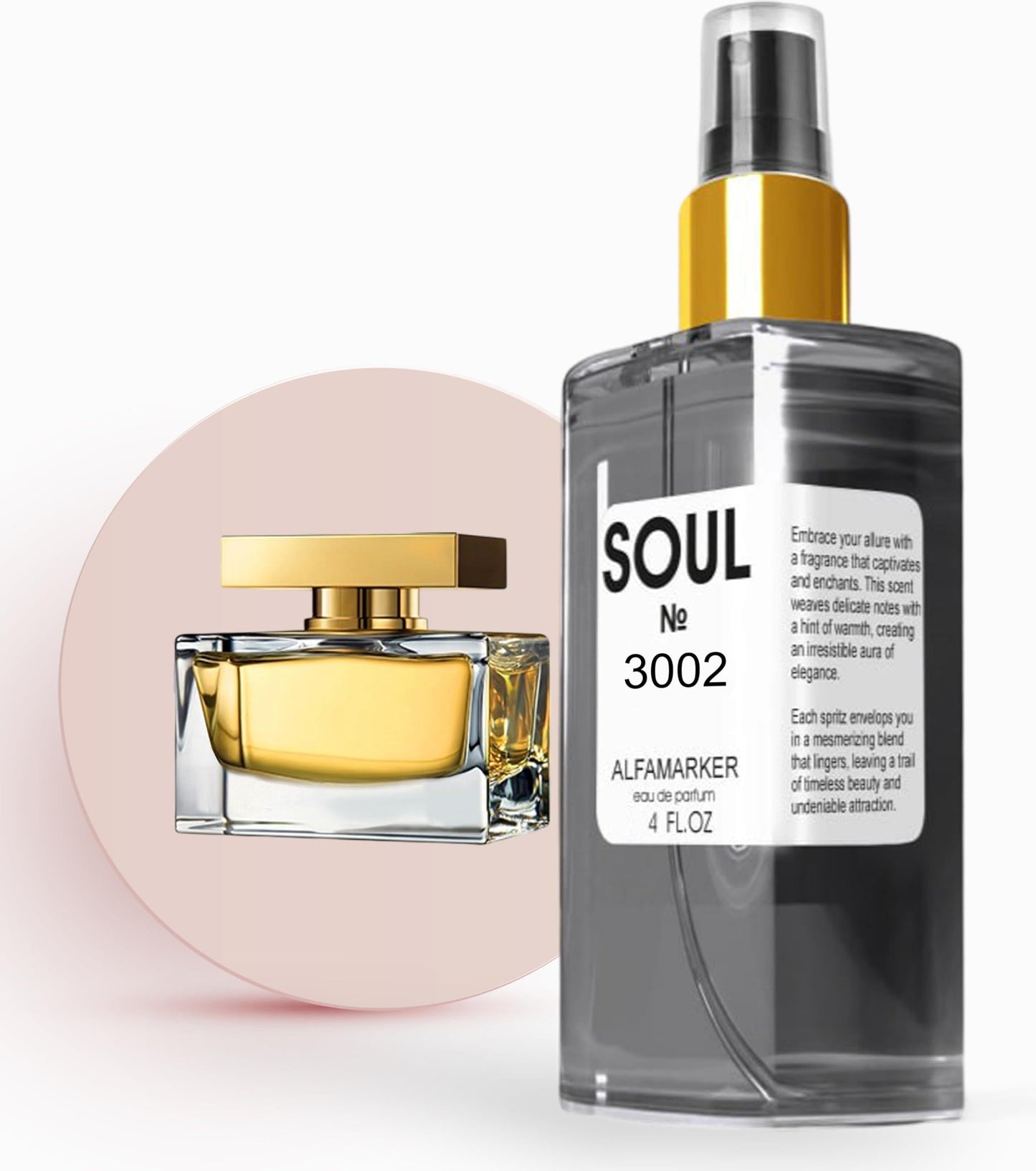 SOUL No. 3002 Impression of the One Spray 4.0 Fl Oz 120 Ml Perfume for Women Women Eau De Parfum Long Lasting Fragrance