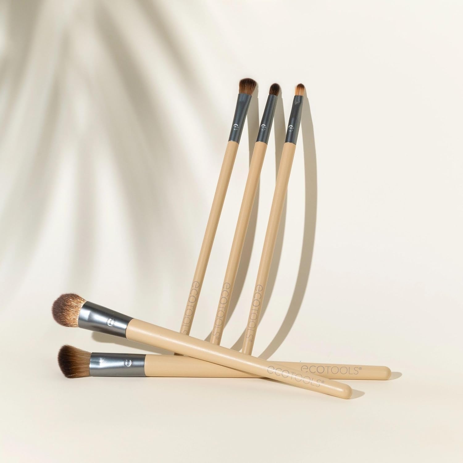 5Pcs Daily Defined Eye Brush Kit – Liquid, Powder & Cream Eyeshadow Brushes