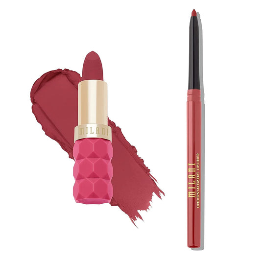 Color Fetish Lipstick and Understatement Lipliner Bundle - Petal & Desert Rose
