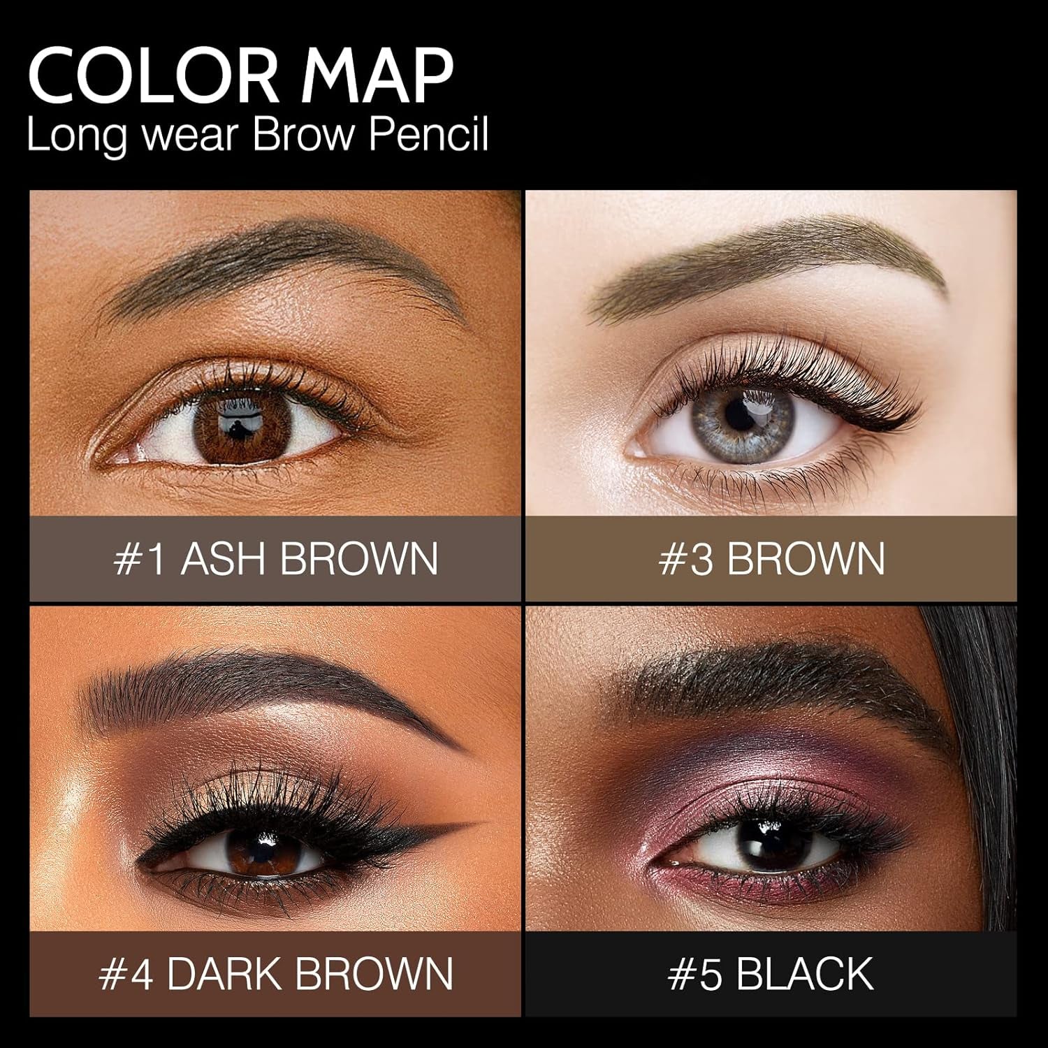 Eyebrow Pencil,3 PCS Waterproof Long-Lasting Microblading Brown Brow Pencil,Natural Eyebrow Makeup Ultra Slim Defining Eyebrow Pencils