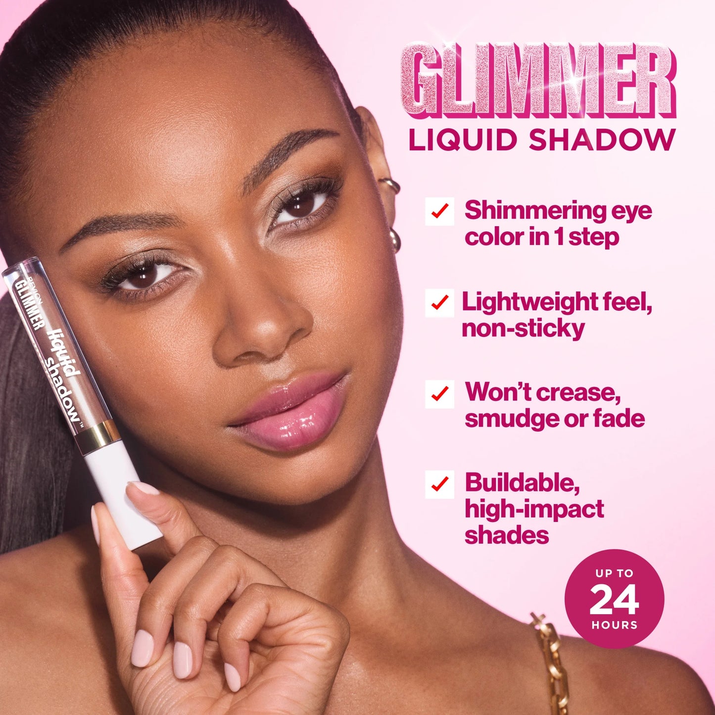 Glimmer Liquid Shadow, Shimmer Eyeshadow Makeup, 203 Spaced Out, 0.10 Fl Oz
