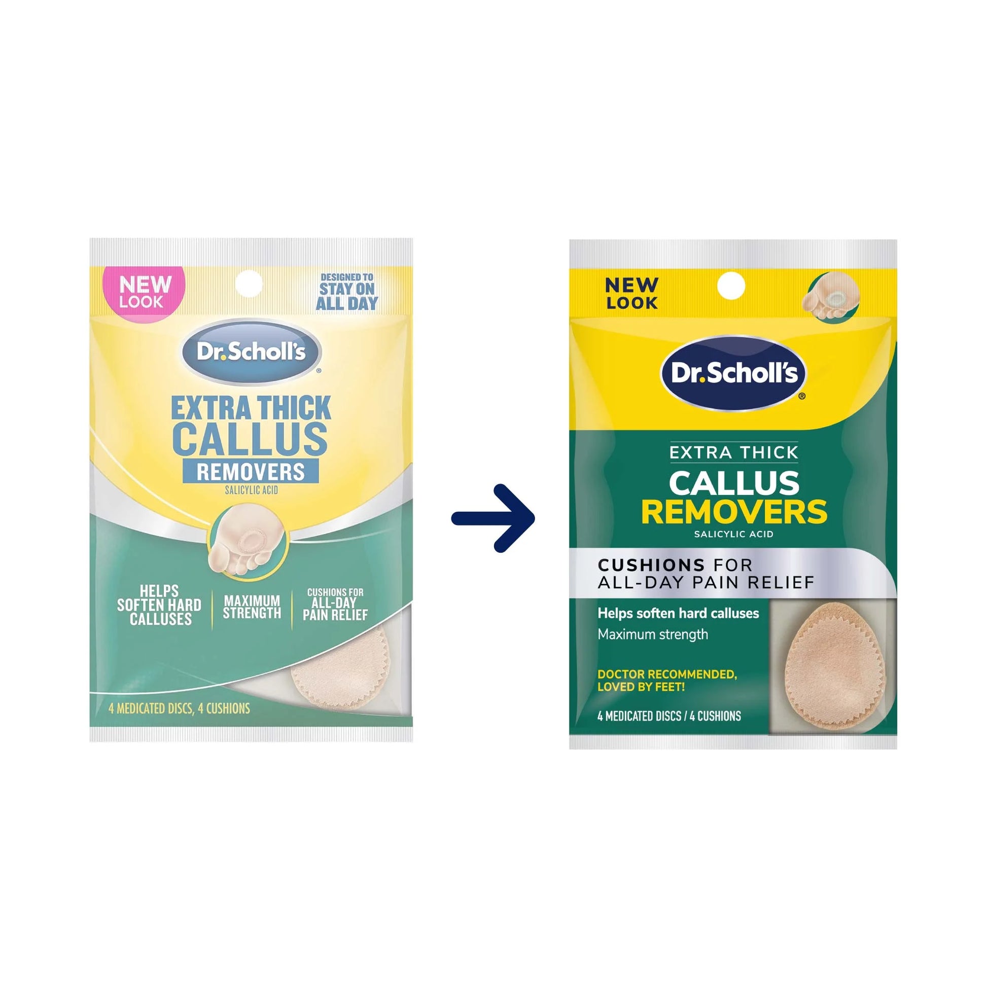 Callus Remover Cushions & Softens – 4 Count Pack