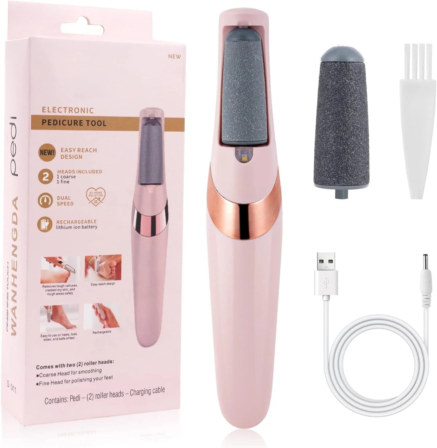 Pedicure Electronic Foot File – Callus & Hard Skin Remover, Foot Care Tool