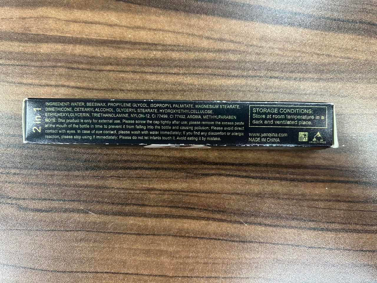 Waterproof Volume Length Mascara 2-In-1 Cool Black Thick Curl Mascara Smudge-Proof No Clumping Long-Lasting