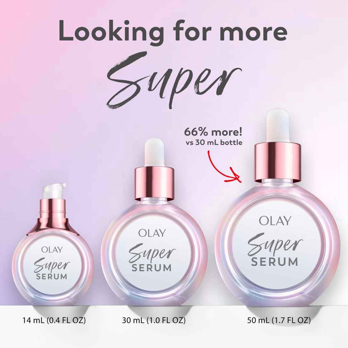 Olay Super Serum, 5-in-1 Skin Enhancing Face Serum, 1.0 oz, For Brightening Dull or Dry Skin