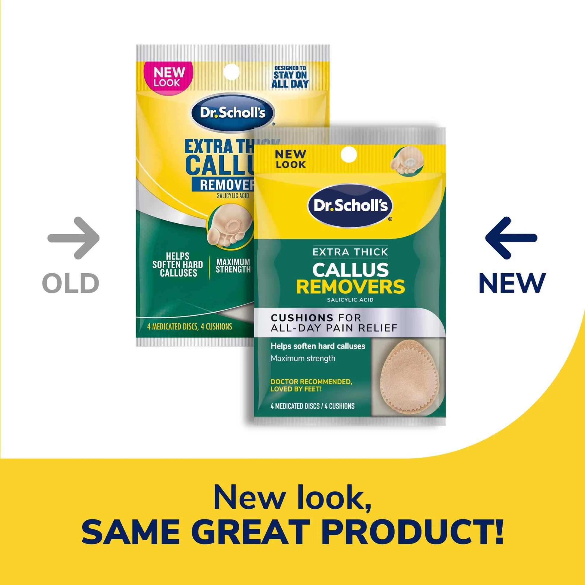 Callus Remover Cushions & Softens – 4 Count Pack