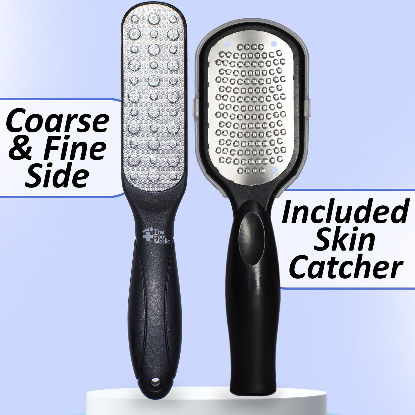 2-Pack Double-Sided Foot Files – Callus Remover & Dead Skin Scraper for Pedicure Foot Care