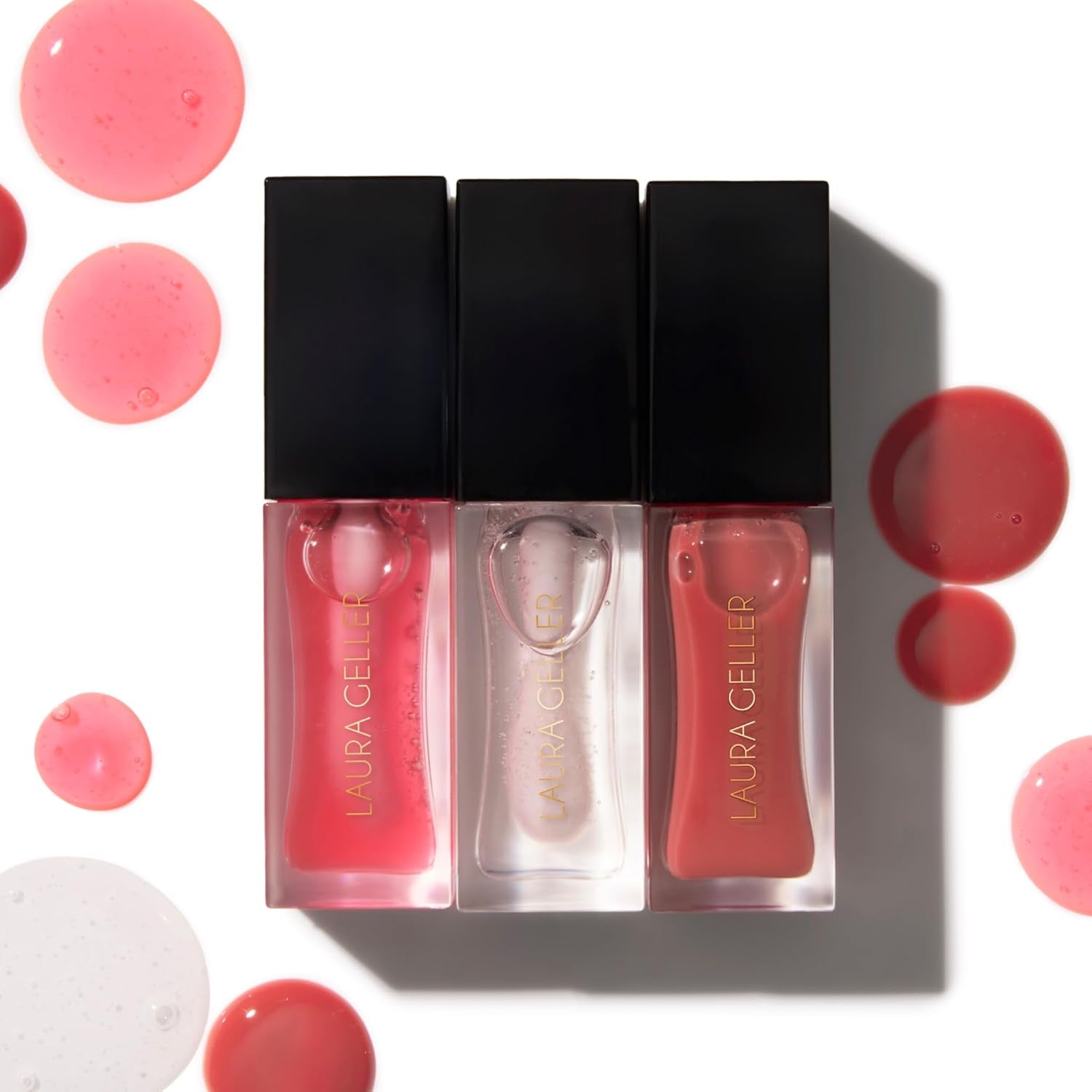 Fine Shine Glossy Lip Oil, Rose Garden - Hydrating Squalane - Pink Lip Gloss