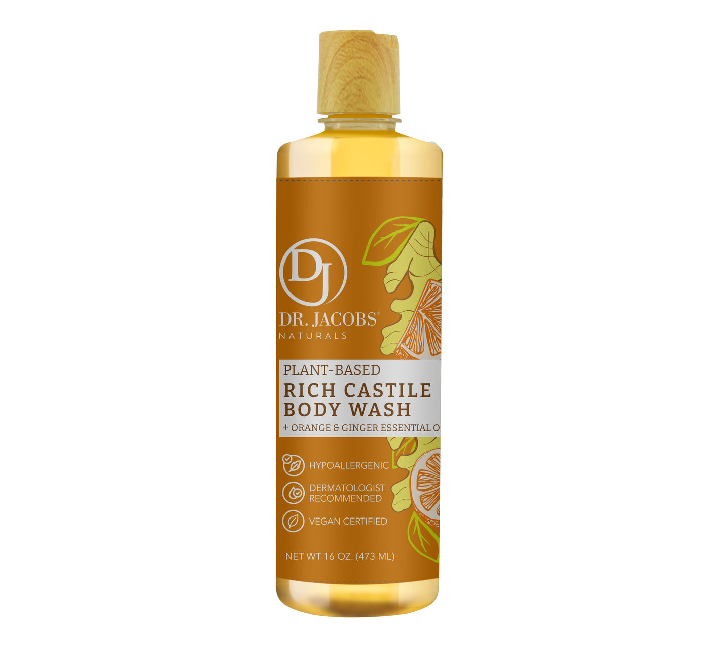 DJ Orange & Ginger Castile Body Wash (All American)