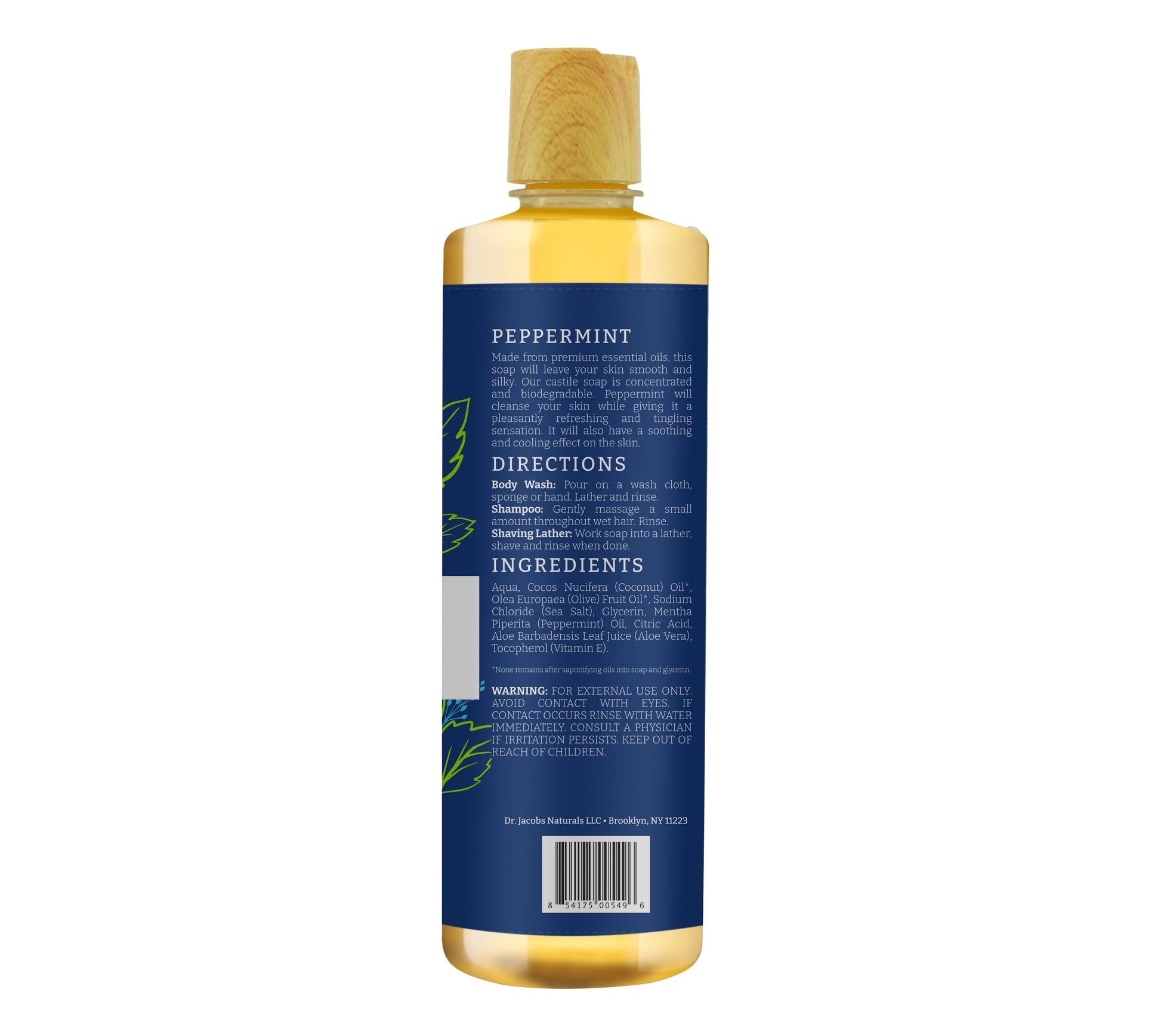 DJ Peppermint Castile Body Wash (All American)