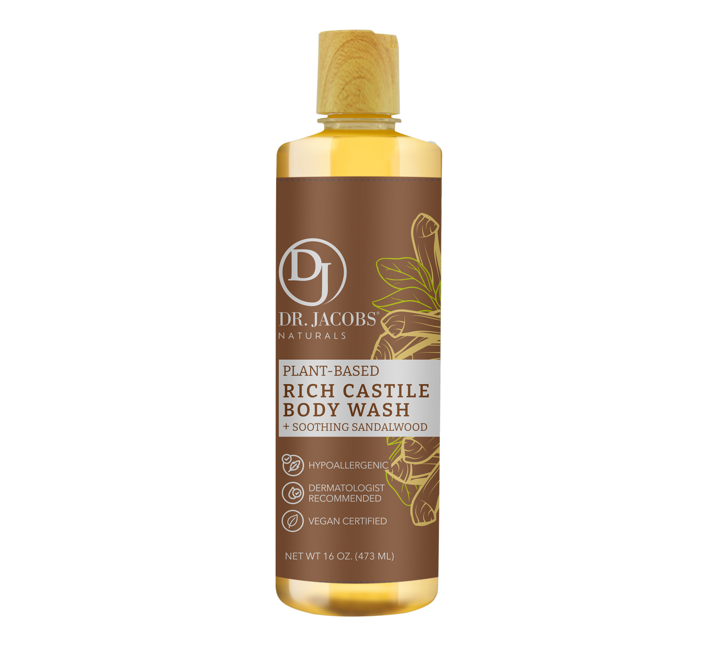 DJ Sandalwood Castile Body Wash (All American)