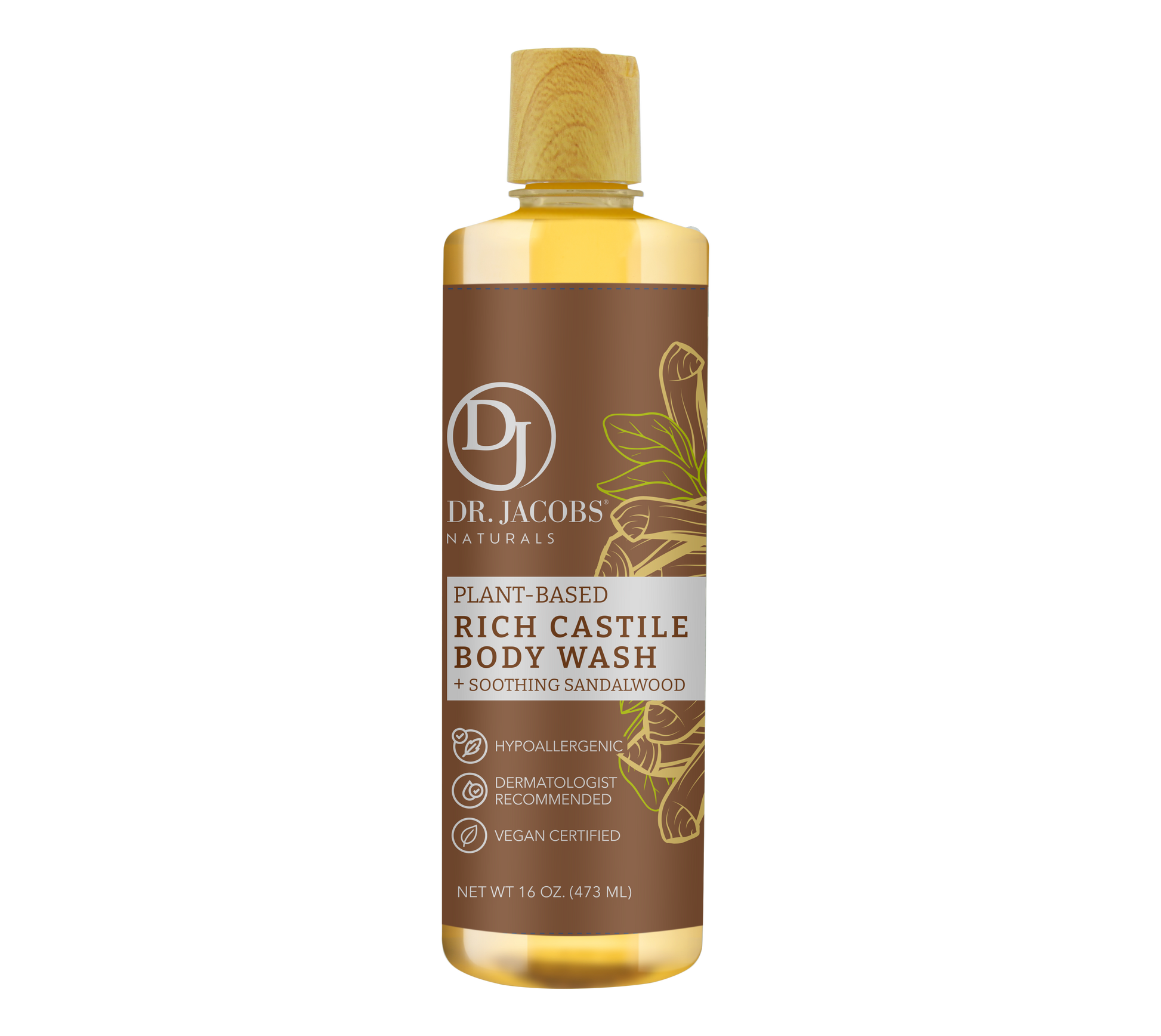 DJ Sandalwood Castile Body Wash (All American)